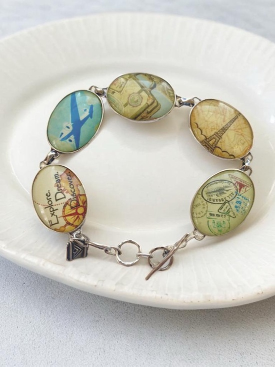 Jewelry - Silpada Passport Bracelet Rare B2436